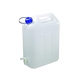 Camping Urlaub WASSERKANISTER WASSERTANK KANISTER WASSERBEHÄLTER mit HAHN (15 Liter)