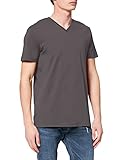 ESPRIT Herren V-Neck Basic T-Shirt, 020/DARK GREY - New Version, L