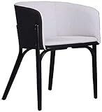 Fhw Feste Stuhl Holzstuhl Armlehne Rückenlehne Beiläufiges Kaffeemaschine Sessel Stoff Soft Bag Hotel Dining Chair Stuhl (Color : Default)