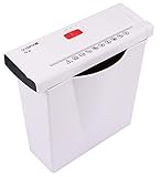 Olympia PS 36 Papierschredder Büro (Streifenschnitt, Sicherheitsstufe P2, Automatischer Einzug, Papiervernichter mit Papierkorb, Dokumenten-Shredder mit Teleskoparm) weiß