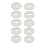 Sourcingmap Doppelseitige Gummitüllen, Ringdichtung, weiß, 17 mm Innendurchmesser, 10 Stück