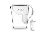 PearlCo - Wasserfilter Fashion (weiß) mit 1 classic Filterkartusche - passt zu Brita C