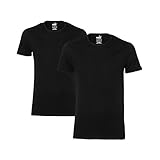 Puma Herren Bodywear Basic T-Shirt 2er Pack, schwarz, L, 652001001