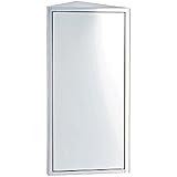 Edelstahl - Eck-Spiegelschrank/Badschrank - 3-lagig - ca. B 30 x H 60 x T 17,5