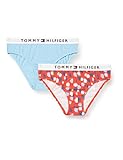 Tommy Hilfiger Mädchen 2P Print Unterwäsche im Bikini-Stil, Calm Water/Floral Burst, 14 Y