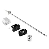 CNCMANS Kugelumlaufspindel SFU1605 1550mm Edelstahl Gerollte ballscrew mit BK12 / BF12 Endunterstützung, DSG16H Muttergehäuse und Kupplung Anti Rost und Hohe Präzision CNC T