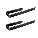 hkwshop Küchenrollenhalter Küchenpapier Handtuchhalter unter Schrank schwarz, 13,1 Zoll Wandhalterung Papiertuchhalter Spender für Küche Badezimmer (2 Packungen) Pap