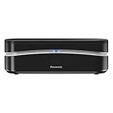 Panasonic KX-TGK320GB Design-Telefon schnurlos mit Anrufbeantworter (analoges Telefon (DECT), Eco-Plus-Modus, Anrufsperre, Wecker, Babyphone) schw