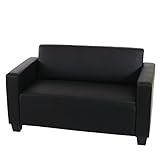 Mendler 2er Sofa Couch Lyon Loungesofa Kunstleder - schw