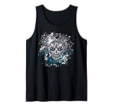 Mexikanischer Totenkopf Muster Mexiko Halloween Schädel Bunt Tank Top