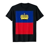 Retro Vintage National Flagge Liechtenstein T-S