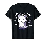 Gamer Cat Pow Pow Gaming Zocken Nerd Lustig Kawaii Zocker T-S