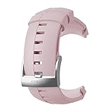 Suunto, Original Ersatz-Uhrenarmband für alle Suunto Sparten Sport Uhren, Silikon, Länge: 24,5 cm, Stegbreite: 25 mm, Rosa/Silber, Inkl. Stifte zur Montage, SS022930000