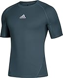 adidas AlphaSkin Short Sleeve Top - Men's Training 4XL Onix