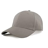KELOYI Basecap Herren Damen Grau Baseball Cap Verstellbare Atmungsaktiv Kappe Baumwolle Outdoor Activity