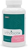 orthobiotix Hyaluron mit Zink | 90 Kapseln im 3-Monatsvorrat | Hochdosiert, vegan und ohne Farb- und Füllstoffe | 1x59 g