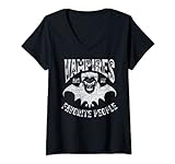 Damen Vampire sind meine Lieblingsmenschen Happy Halloween Shirt T-Shirt mit V