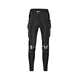 ZhuiKun Motorrad-Rennhose Atmungsaktive Schutzhose mit Schutzpolster Stretch Motorradhosen Bikerhose für Erwachsene (Schwarz, 3XL)