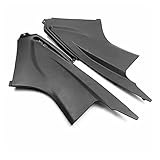 XIAN RONW Rong Store Schwarz/Kohlefasermotorrad Frontluftstaubabdeckung Verkleidung Einsteckzubehör Fit for Yamaha YZF R6 2003 2004 2005 2005 Modelle (Color : BKBWZZAD)