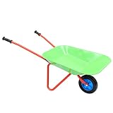UPKOCH Kinderschubkarre Metallschubkarre Kinder Schubkarre Eisen Gartenschubkarre Schiebkarre Gartenarbeit Karre Gartengeräte Transportkarre Gartentrolley Spielzeug