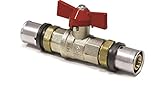 Pipetec Pressfitting Kugelhahn Absperrhahn 16x2 mm TH Kontur Verb