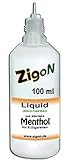 ZigoN E Liquid PP für E Zigaretten Shisha Verdampfer MENTHOL 100