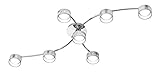 WOFI Deckenleuchte, Metall, Integriert, 35 W, Silber, 101.5 x 49.4 x 11