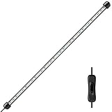 NICREW Weiß Leuchte LED Aquarium Beleuchtung, Aquarium Tauchlampen 58cm Unterwasser Kristallglas Leuchten, LED Aquarium Licht Lampe geeignet für Salzwasser und Süßw