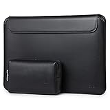 HYZUO 13 Zoll Laptop Hülle Schlank Laptophülle Tasche Kompatibel mit MacBook Air 13 M1 2018-2021/ MacBook Pro 13 M1 2016-2021/ Dell XPS 13/ Surface Pro X 7 6 5 4 3/ iPad Pro 12.9 2018-2021, Schw