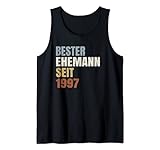 Herren 25. Hochzeitstag Spruch Silberhochzeit Bester Ehemann Tank Top