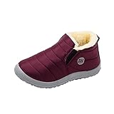 Dorjuli Schneestiefel für Damen Classic Casual Mode-Boots Modisch Gefüttert Herbst Winter Thermostiefel Schnürboots Warme Winterschuhe Winter und Herb