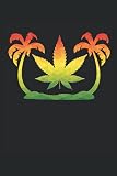 Reggae Farben Rasta Weed Music Jamaica Love: Lined grid Journal or Notebook (6x9 inches) with 120 Pag