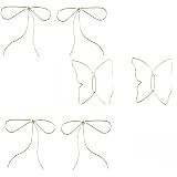 3 Pair Temperament Bow Earrings,Bow-Knot Ribbon Drop Dangle Earrings,Female Elegant Temperament Light Simple Earring