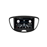 MGYQ 2 DIN 9 Zoll Autoradio, Mit Rückfahrkamera/GPS Navigation/USB/WiFi Unterstützung Bluetooth/Mirrorlink/Lenkradsteuerung/1080P Video Für Hyundai I10 2007-2013 Car Stereo,M100 1g+16g