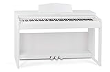 Classic Cantabile DP-230 WM E-Piano - Digitalpiano mit Hammermechanik - 88 Tasten - 2 Anschlüsse für Kopfhörer, USB, Audio und MIDI - 3 Pedale - Piano für Anfänger - Weiß
