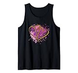 Herzen Farbkleckse Liebe und Verliebtsein Freundschaft Tank Top