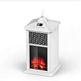 Led Elektrokamin 3D Simulation Flammenheizung Mit Ventilator Und Heizung Elektroheizung 800 Watt Heizung Mit Konstanttemperatur Heizfunktion Schaltbares Elektrofeuer (Weiß)
