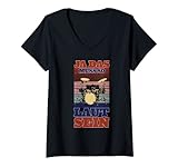 Damen Ja Das Muss So Laut Sein - Drummer Rock Musik Schlagzeuger T-Shirt mit V