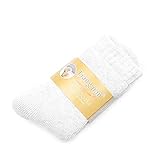 UKKO Wintersocken 3 Stück Winter Warme Männer Verdickte Warme Kaschmir Schnee Warme Socken Nahtlose Terry Stiefel Boden Schlafende Socken Männer-Light Gray