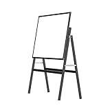 Vivol Whiteboard auf Ständer Schwarz - Magnetisch (150x120cm)