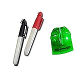 FINGER TEN Golf Ball Line Marker Golfballmarkierer Wert Set Geschenk Packung Markierung Template Liner Putt Alignment Clip Golfzubehör Für Herren Damen Kinder … (Grün Marker 3 er Set)