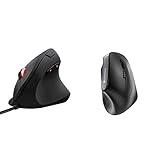 Trust Gaming GXT 144 Rexx Vertikale Gaming Maus (10.000 DPI, 6-programmierbare Tasten, RGB LED-Beleuchtung) & Cherry MW 4500, schwarz, antrazit, JW-4500