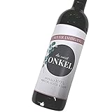 Studio Wirbelwind | Etikett Weinflasche Du wirst Onkel | Flaschenetiketten Wein, Weinflasche Aufkleber, Schwangerschaft verkünden Bruder, Geschw