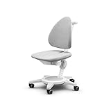 moll Maximo Kinderdrehstuhl Gestell weiß-Polster Grau, 68 x 68 x 82