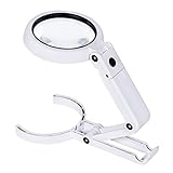 Handheld tragbare faltbare Lampe beleuchteter Lupe 5X 11X. Lupe 8. LED Lichter Lupe-Lupe- Bildschirm für Zeitung