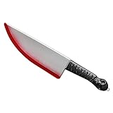 WOYAOFEI Halloween Lustiges Plastikmesser Blutiges Scharfes Messer Simulations Küche Deko lebensecht Funny Sharp Knife Horror Plastic Messer Modell Scary Größe: 43*6cm/32*6cm/39*8
