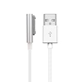 NXACETN 1 M Magnetisches USB-Ladekabel Kompatibel Mit Sony Xperia Z3 L55t Z2 Z1 Compact XL39h Silb