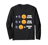 Lustiges Astronomie T-Shirt Lunar Solar Eclipse Apokalypse Lang