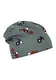 Sterntaler Baby-Jungen Slouch-Beanie Traktor Mütze, Dunkeltürkis, 49