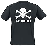 FC St. Pauli Totenkopf Männer T-Shirt schwarz L